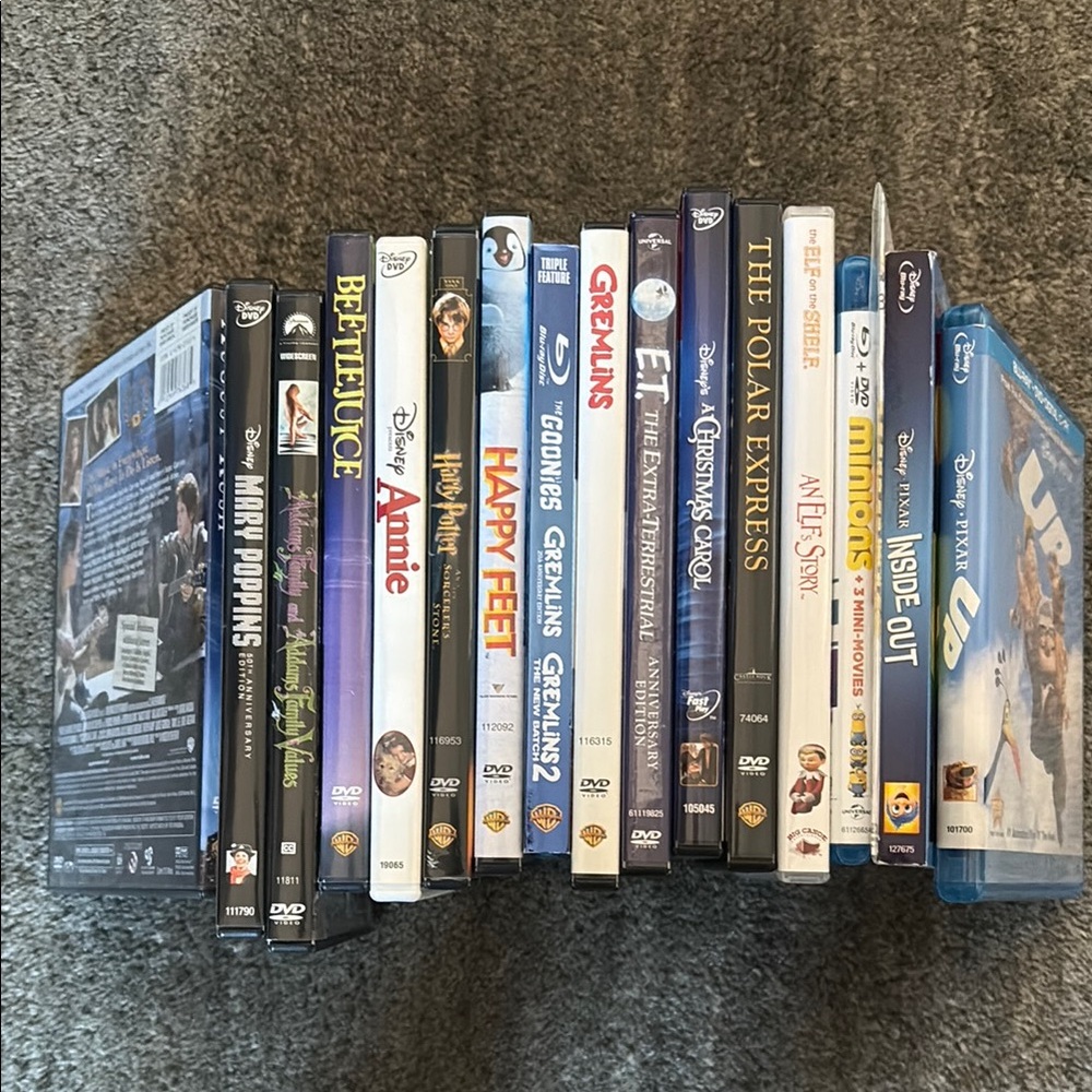 16 assorted dvd’s